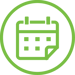 calendar icon_green line circle